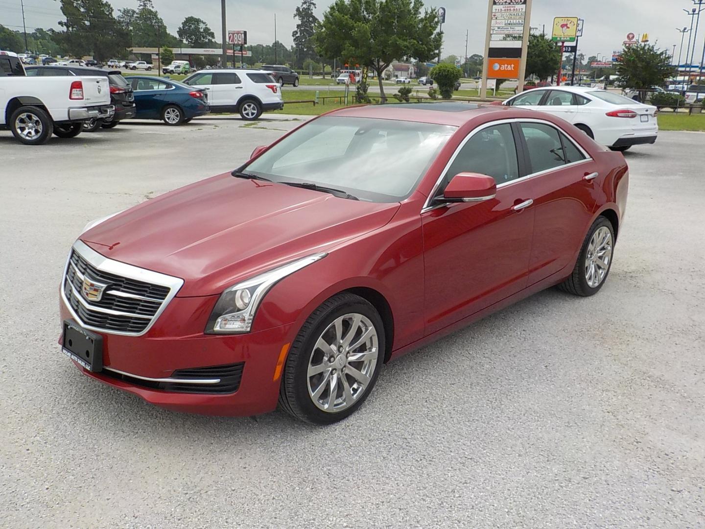 2017 Red /Black Cadillac ATS (1G6AH5RX7H0) , located at 1617 W Church Street, Livingston, TX, 77351, (936) 327-3600, 30.710995, -94.951157 - WOW!! LOW LOW MILES!! Come check it out! - Photo#3